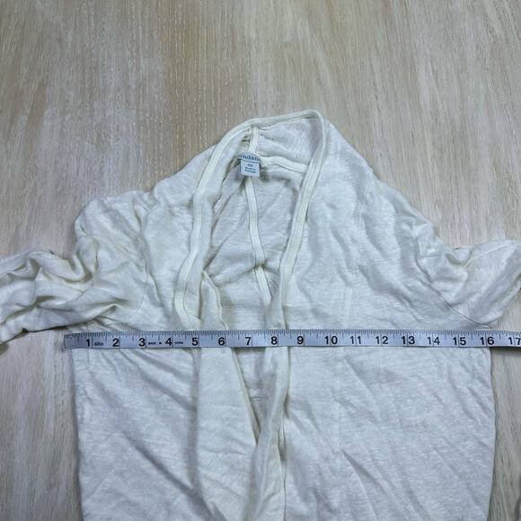 Sundance White Open Front Lightweight Casual Layering Versatile Knit Cardigan XS - Picture 10 of 12